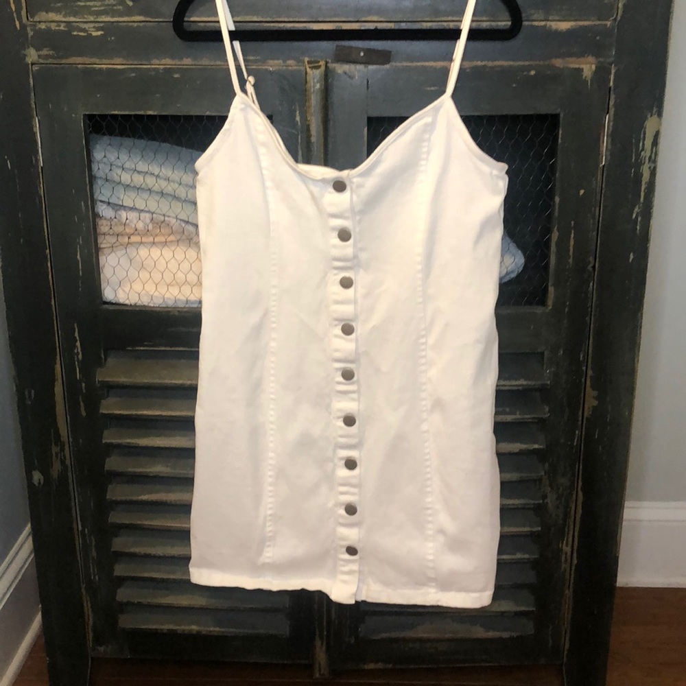 EUC Button Down Demin Dress Sz L